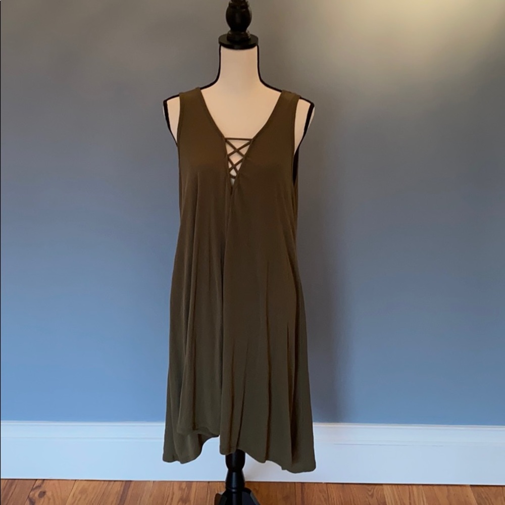 Mikey & Joey Army Green Dress